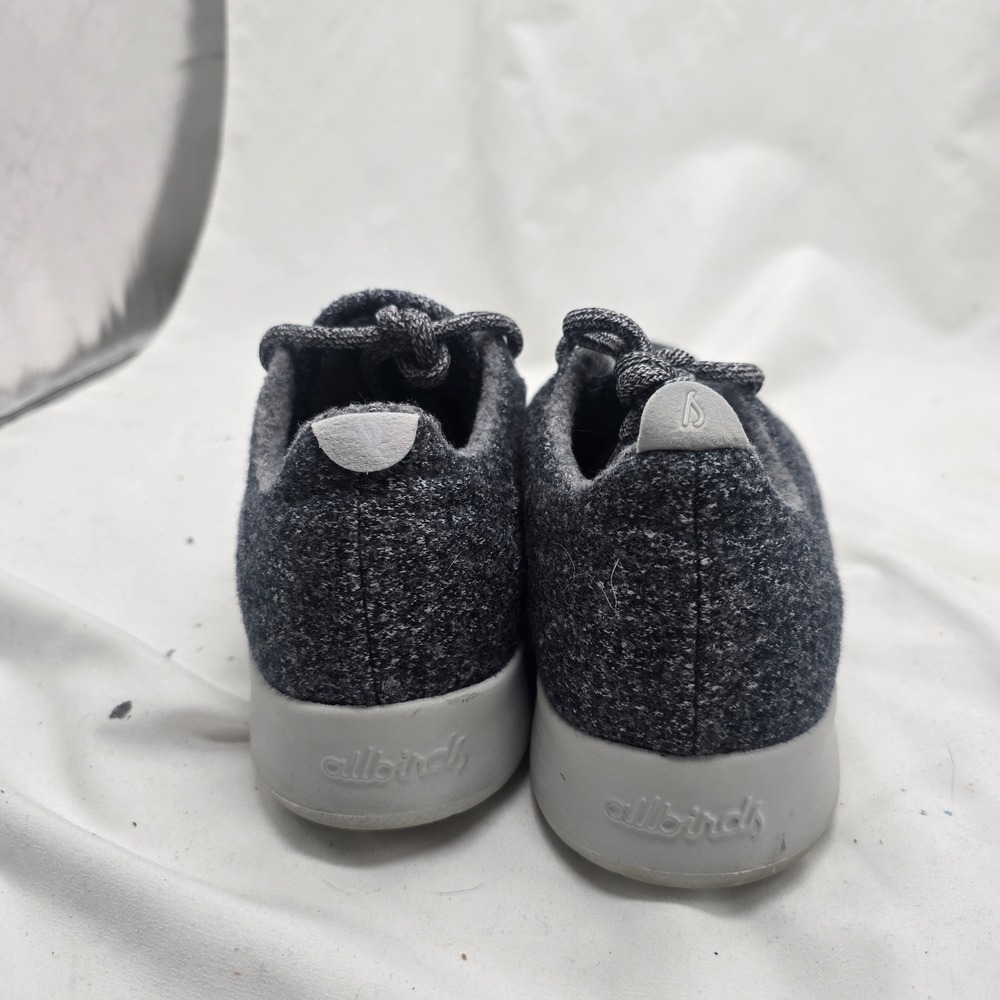 Allbirds Wool Runners Sneakers Women 9 Charcoal Grey Merino Wool Sustainable Eco - Picture 3 of 8